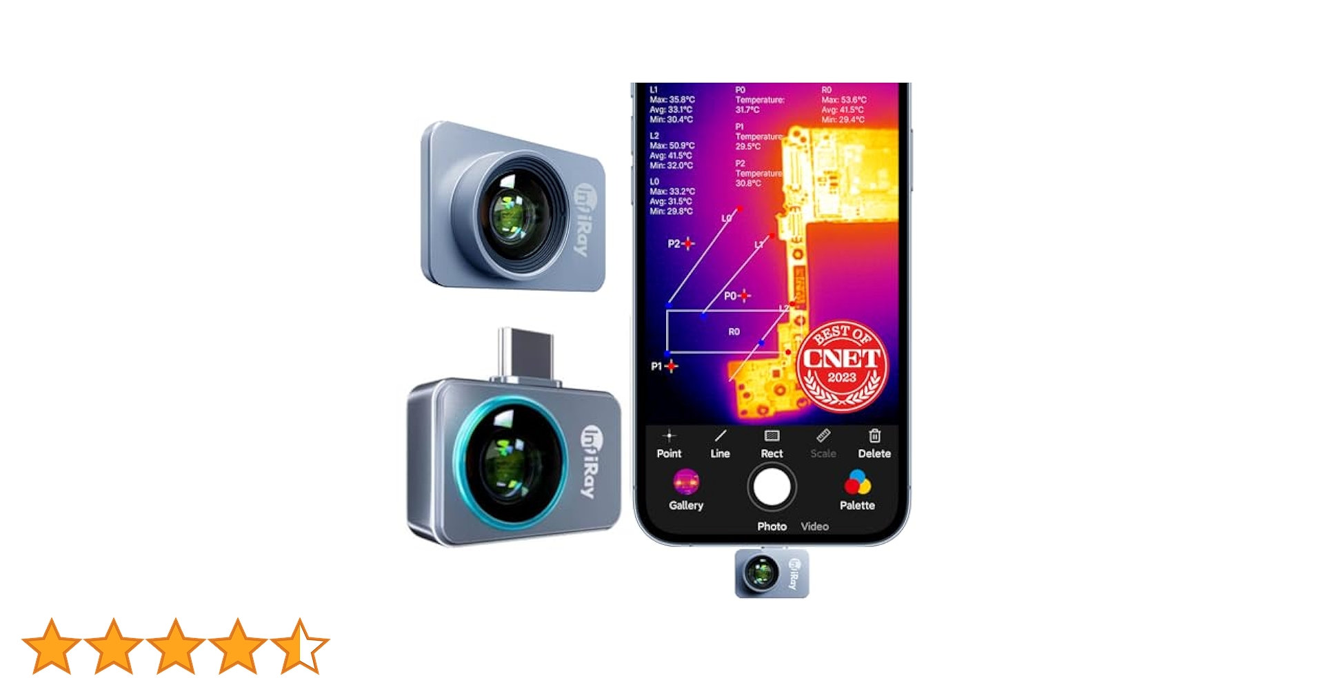 Amazon.co.jp: InfiRay Xinfrared P2 Pro サーマルカメラ